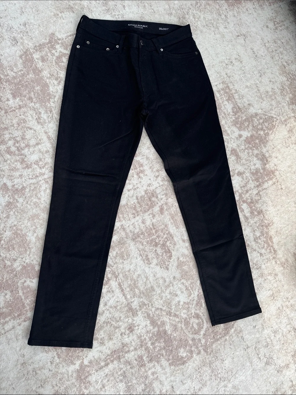 Banana Republic traveler Men's Black Slim Straight Jeans 30x30